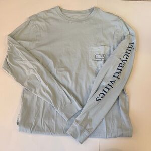 Vineyard Vines Men’s Sky Blue Long Sleeve Tee